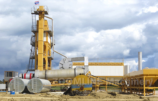 Batch asphalt mixing plant